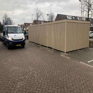 Montage project van de week | week 7: fietsoverkapping op parkeerterrein