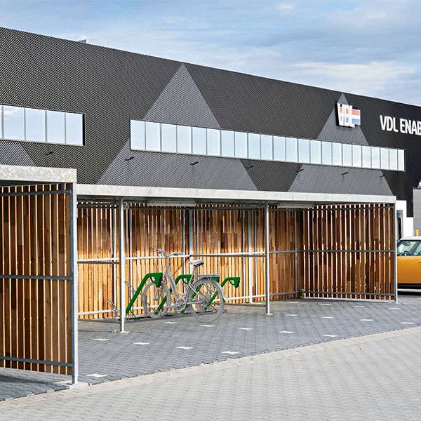 131974 fietsparkeren fietsenrekken fietsoverkappingg rokersruimte pauzeruimte