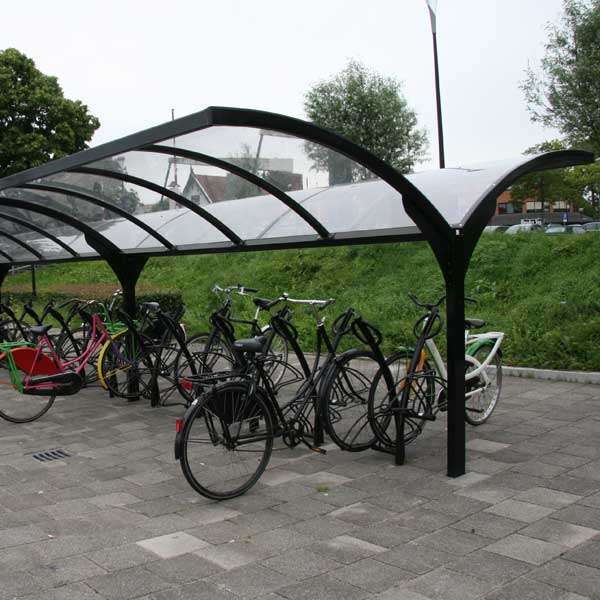 Overkappingen | Transparante overkappingen | FalcoGamma-Hi fietsoverkapping, dubbelzijdig | image #4 |  