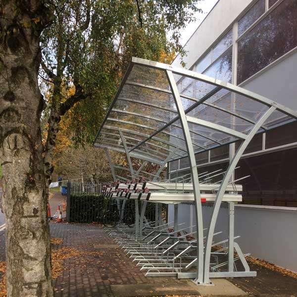 Overkappingen | Overkappingen compact fietsparkeren | FalcoRail enkelzijdige fietsoverkapping voor etagerekken Overkappingen | Overkappingen compact fietsparkeren | FalcoRail enkelzijdige fietsoverkapping voor etagerekken | image #6 |