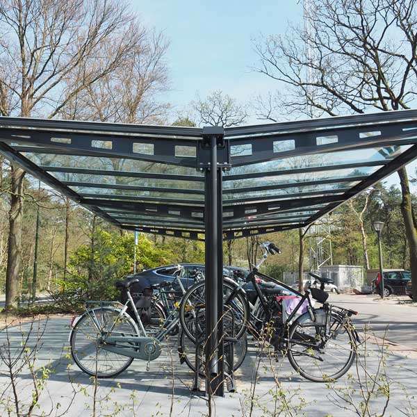 Overkappingen | Fietsoverkappingen en -bergingen | FalcoHoth dubbelzijdige fietsoverkapping | image #5 |  