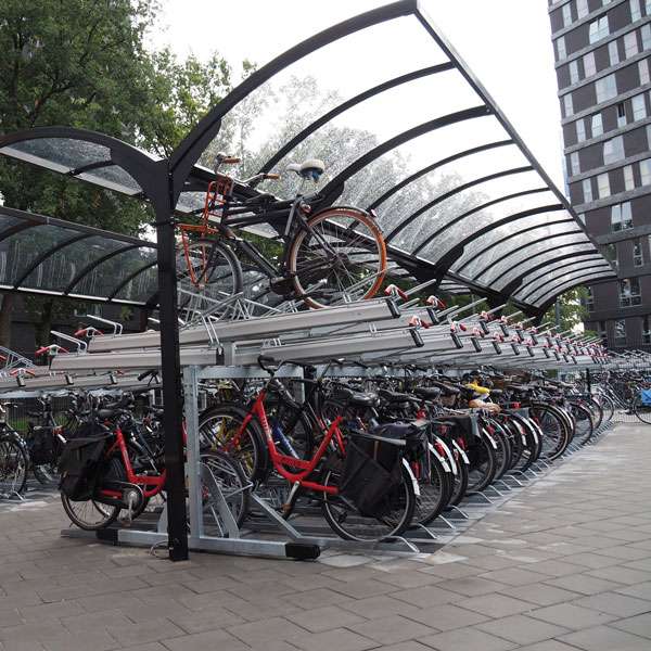 Overkappingen | Overkappingen compact fietsparkeren | FalcoGamma Level fietsoverkapping voor etagerekken | image #5 |  