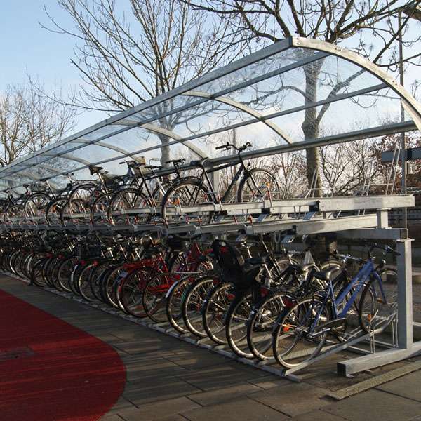 Overkappingen | Overkappingen compact fietsparkeren | FalcoGamma Level fietsoverkapping voor etagerekken | image #7 |  