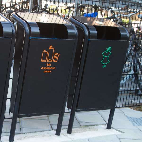 Straatmeubilair | Afvalbakken voor afvalscheiding | FalcoJona afvalbak voor afvalscheiding | image #4 |  