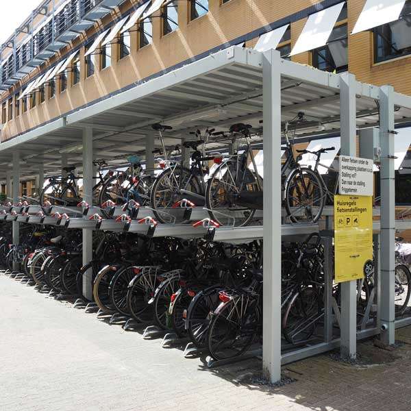 Overkappingen | Overkappingen compact fietsparkeren | FalcoSpan fietsoverkapping voor etagerekken | image #4 |  