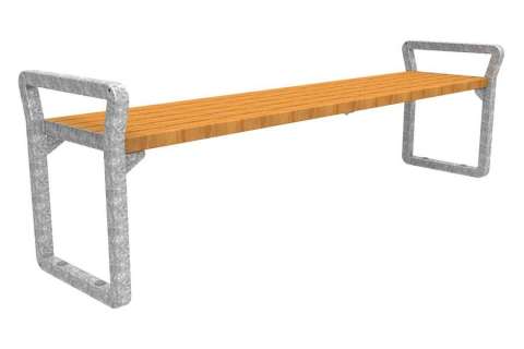 FalcoNine buitenbank zonder rug, hout
