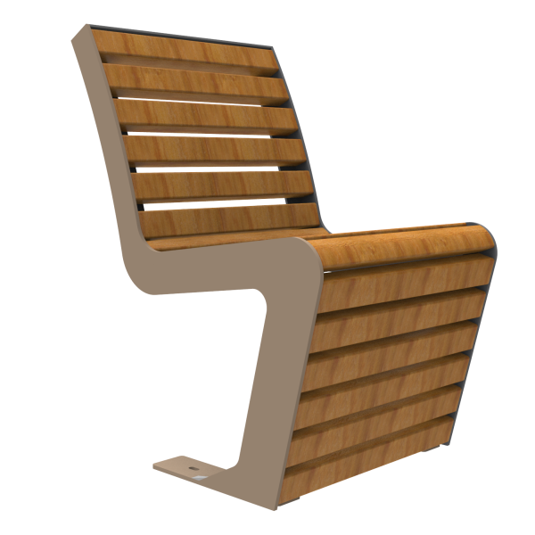 Straatmeubilair | Stoelen en hockers | FalcoLinea stoel (hout) | image #1 |  