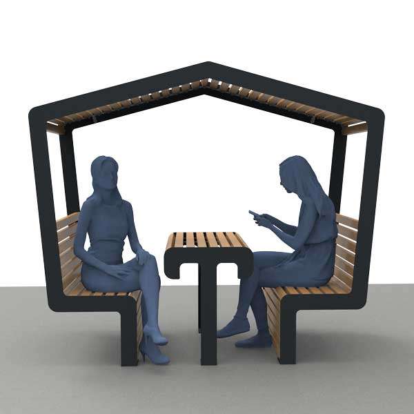 Straatmeubilair | Van de tekentafel | Overdekte FalcoLinea zitplek JOP Straatmeubilair | Van de tekentafel | Overdekte FalcoLinea zitplek JOP | image #3 |