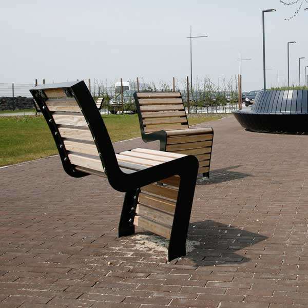 Straatmeubilair | Stoelen en hockers | FalcoLinea stoel (hout) | image #6 |  