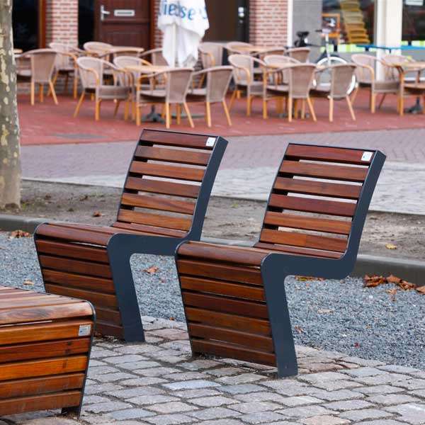 Straatmeubilair | Stoelen en hockers | FalcoLinea stoel (hout) | image #13 |  