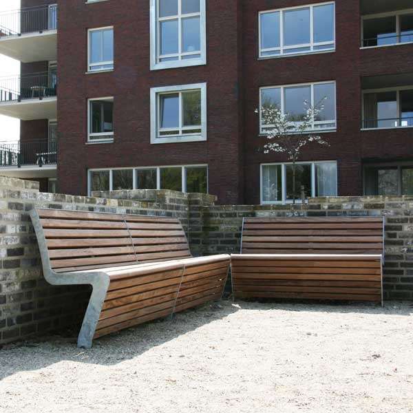 Straatmeubilair | Banken | FalcoLinea buitenbank met rug, hout Straatmeubilair | Banken | FalcoLinea buitenbank met rug, hout | image #9 |