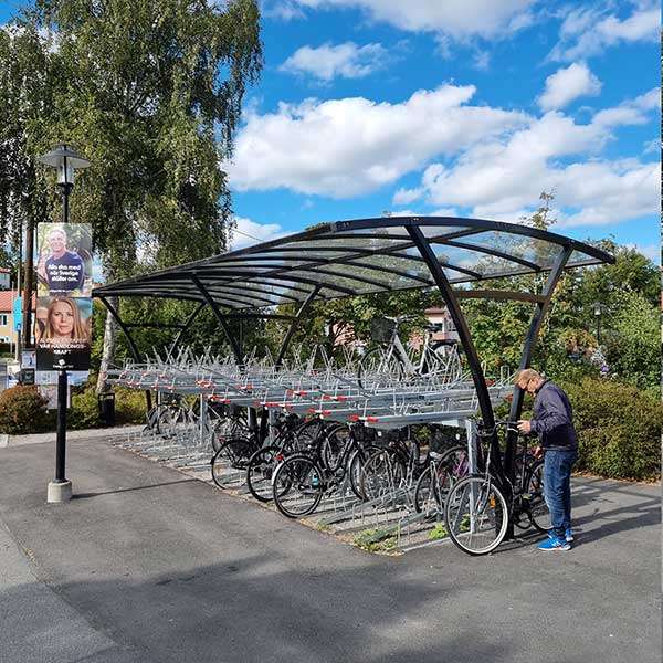 Overkappingen | Overkappingen compact fietsparkeren | FalcoRail enkelzijdige fietsoverkapping voor etagerekken Overkappingen | Overkappingen compact fietsparkeren | FalcoRail enkelzijdige fietsoverkapping voor etagerekken | image #4 |