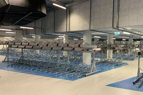 110200 fietsparkeren etage fietsenrek dubbellaags