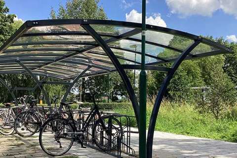 111545 fietsoverkapping fietsenstalling bushalte