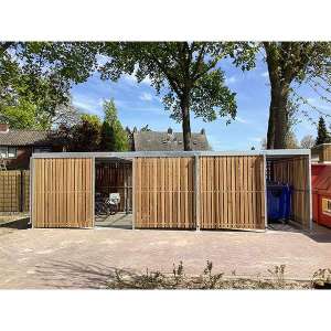 Projecten | Multifunctionele overkapping voor woonzorgcentrum | image #1 | 117254 fietsoverkapping containerberging fietsnrekken fietsparkeren