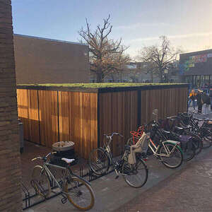 Projecten | Herinrichting schoolplein ECL in Haarlem | image #1 | 124109 124038 124565 fietsparkeren schoolplein