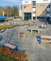 131888 straatmeubilair buitenbank picknickset plantenbak