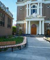 141027 straatmeubilair buitenbanken bank Paradijskerk Rotterdam