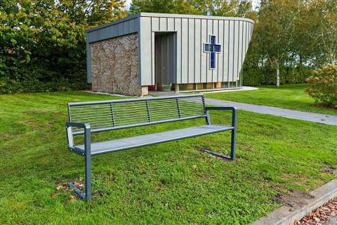 143499 straatmeubilair buitenbank zitbank afvalbak