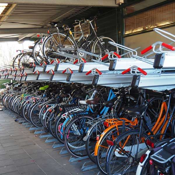 compact fietsparkeren etage fietsenrek FalcoLevel Premium+ FietsParKeur