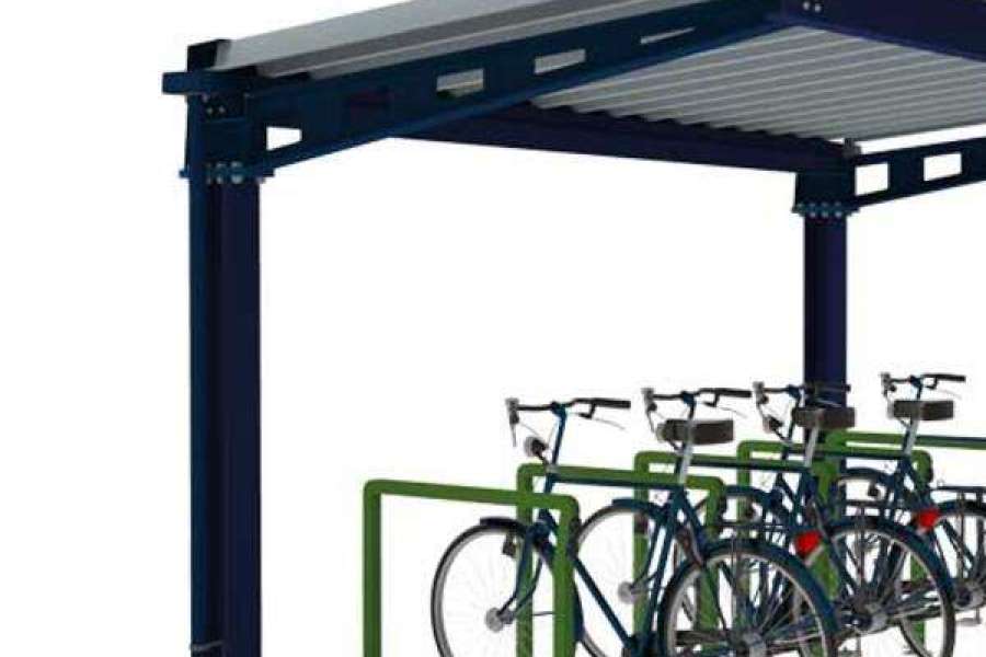 FalcoHoth enkelzijdige fietsoverkapping