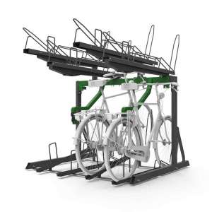 Fietsparkeren | Fietsparkeren met oplaadpunt voor e-bike | FalcoLevel Eco etagerek met oplaadpunt voor e-bike | image #1