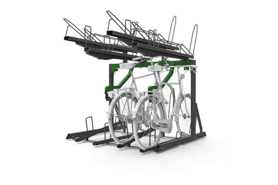 FalcoLevel Eco etagerek met oplaadpunt voor e-bike