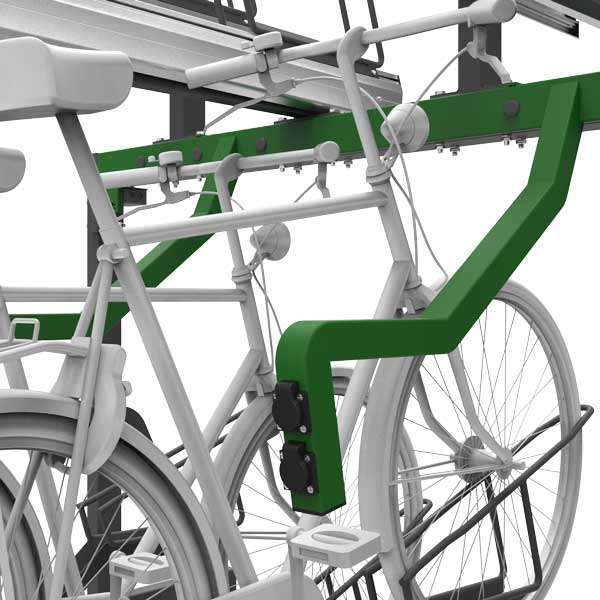 FalcoLevel Eco etagerek met oplaadpunt voor e-bike