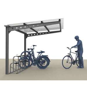 Overkappingen | Fietsoverkappingen en -bergingen | FalcoAndo enkelzijdige fietsoverkapping | image #1