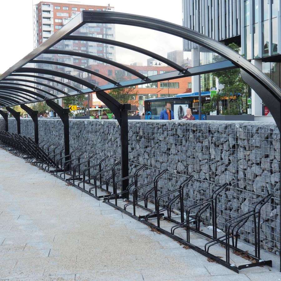 fietsparkeren fiettsenrek FalcoSound enkelzijdig FietsParKeur
