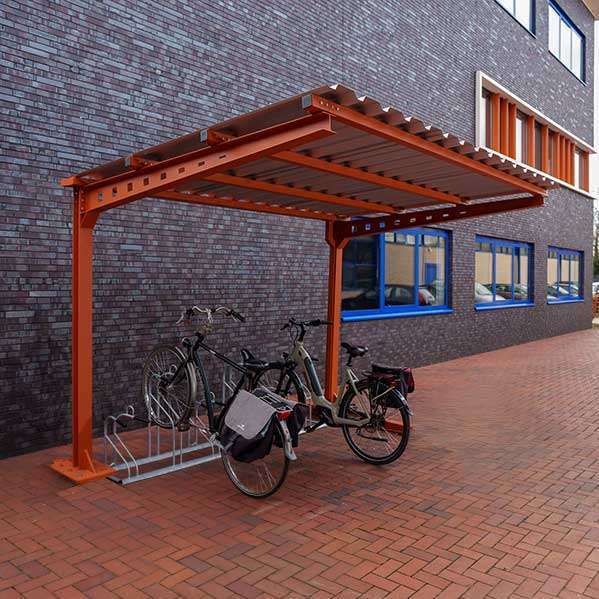FalcoAndo enkelzijdige fietsoverkapping