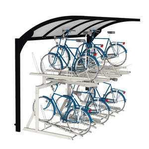 Overkappingen | Overkappingen compact fietsparkeren | FalcoGamma Level fietsoverkapping voor etagerekken | image #1
