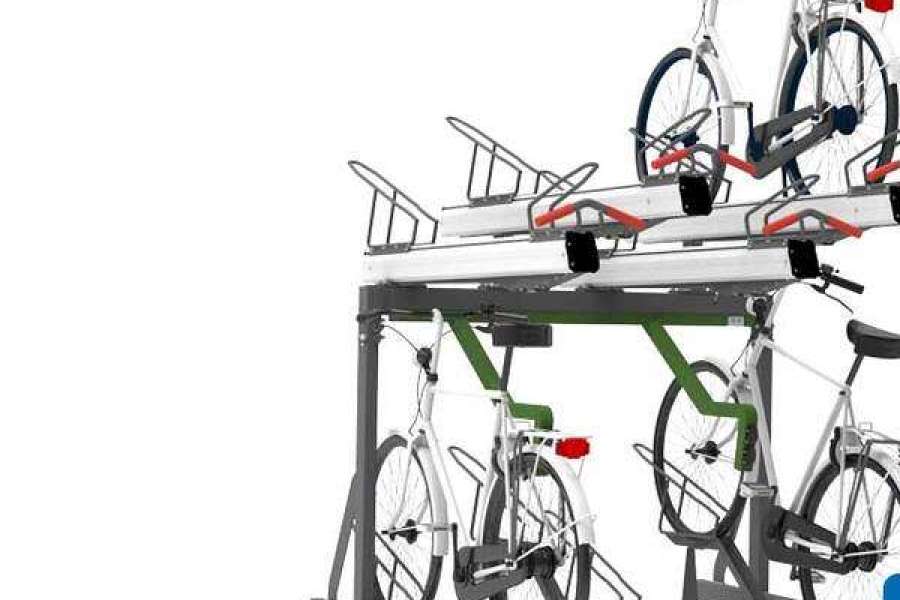 FalcoLevel Premium+ etagerek met oplaadpunt voor e-bike