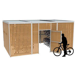 Overkappingen | Overkappingen compact fietsparkeren | FalcoLok 600 fietsoverkapping voor etagerekken | image #1