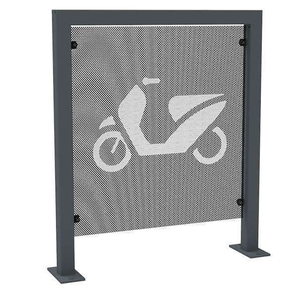 verkeersvoorziening scooter parkeerplek afzethek afzetpaneel afzetelement