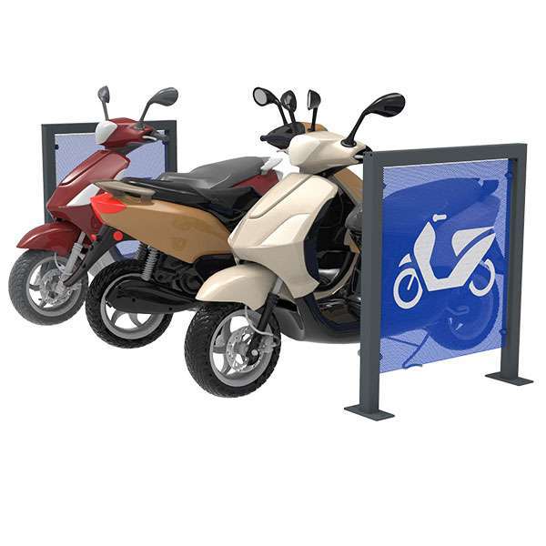 verkeersvoorziening scooter parkeerplek afzethek afzetpaneel afzetelement