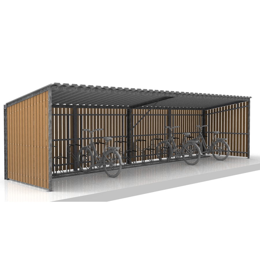 FalcoLempo enkelzijdige fietsoverkapping