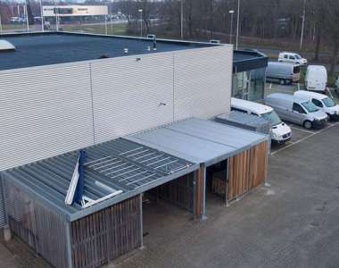 klant overkapping carport berging