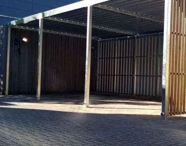 klant overkapping carport berging