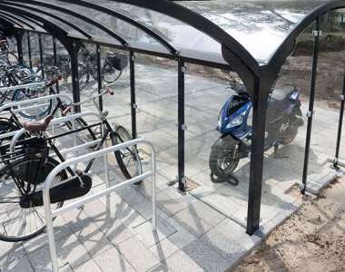 fietsparkeren fietsenrek fietsoverkapping fietsaanleunbeugels