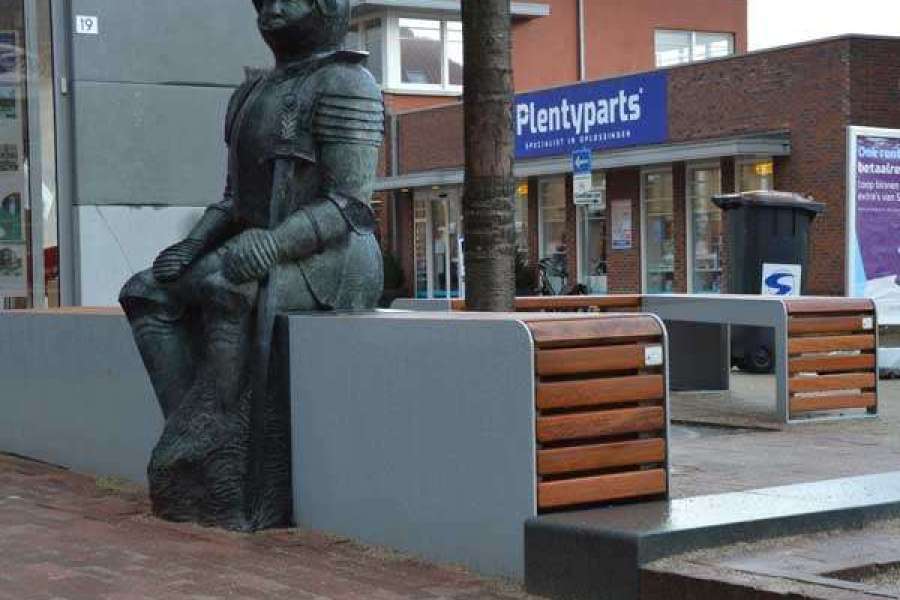 straatmeubilair zitelement op maat gemaakt special
