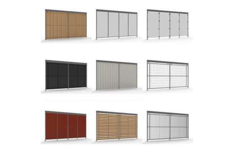 Overkappingen | Opties wandbekleding