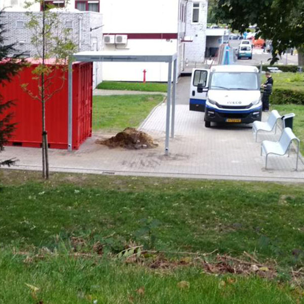 Week 44: overkapping voor container