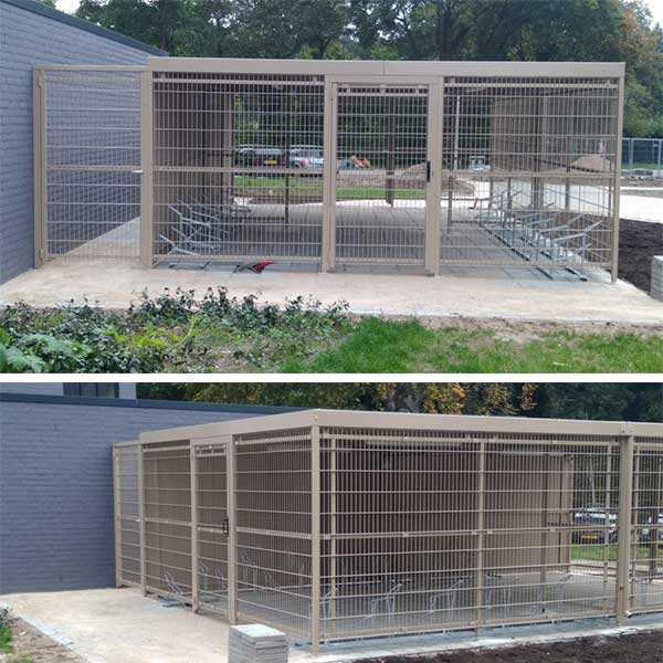 Week 40: FalcoLok met traliepanelen en overlap schroten