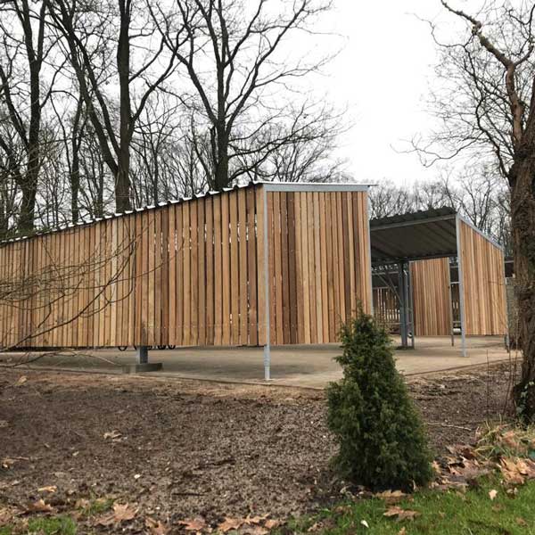 Week 2: overkappingen voor handicarts bij Golfclub De Koepel