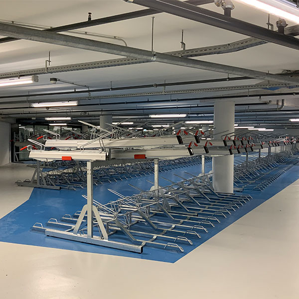 110200 fietsparkeren etage fietsenrek dubbellaags