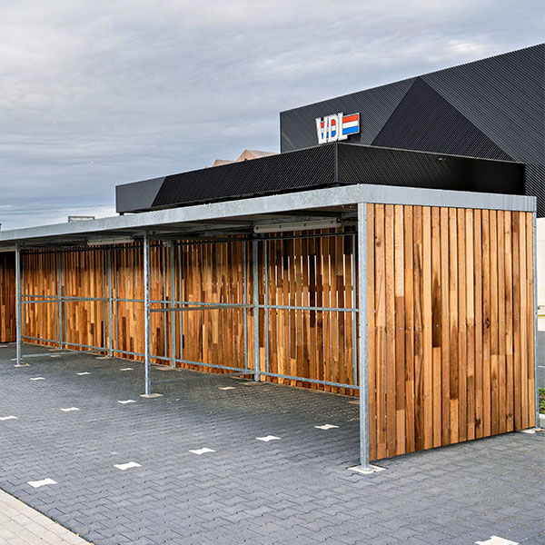 131974 fietsparkeren fietsenrekken fietsoverkappingg rokersruimte pauzeruimte