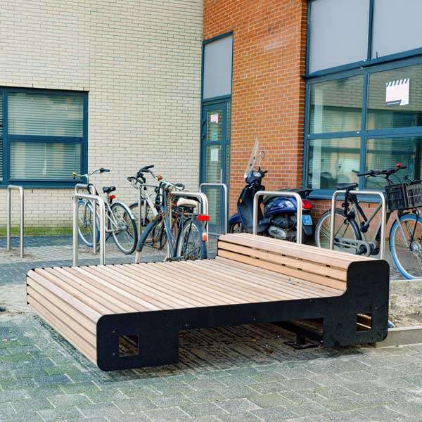133494 straatmeubilair buitenbank zitbank fietsaanleunbeugels fietsnietje fietsparkeren