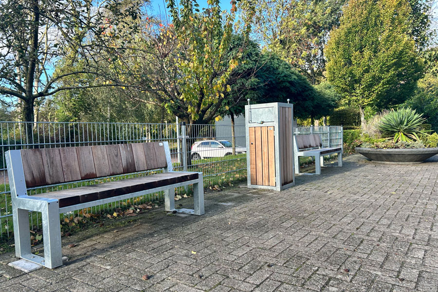 140160 straatmeubilair schoolplein buitenbank picknickset