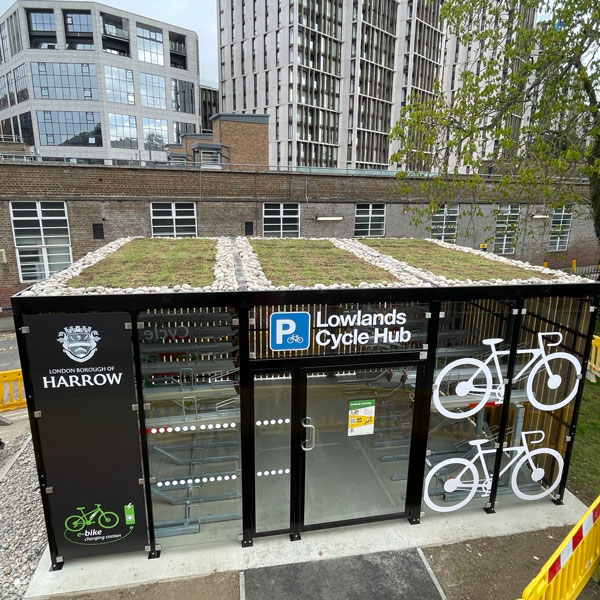 cycle hub fietsoverkapping fietsparkeren etagerek